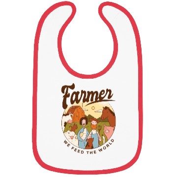 Discover Farmer We Feed The World Bibs