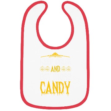 Discover Halloween Keep Calm And Eat More Candy Bibs