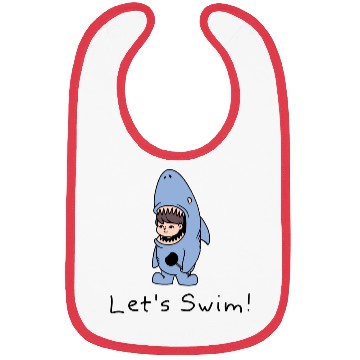 Discover Lets Swim Shark Kid Bibs
