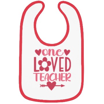 Discover One Loved Teacher Valentine Teacher Bibs