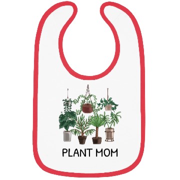 Discover Plant Mom Potted Plant Lover Bibs