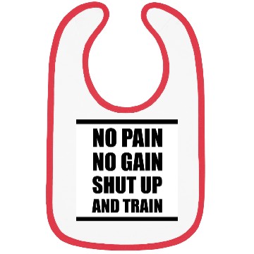 Discover Poster NO PAIN NO GAIN Square Bibs