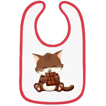Discover Sweet chocolate cat Bibs