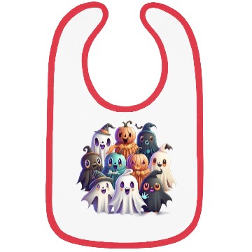 Discover Ghostly Friends Bibs