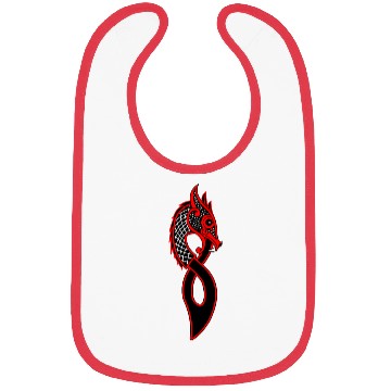 Discover Jormungand red dragon Bibs