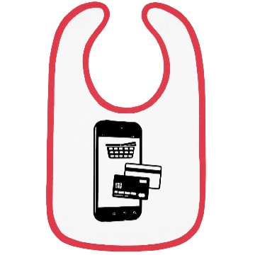 Discover Phone with shopping cart Bibs