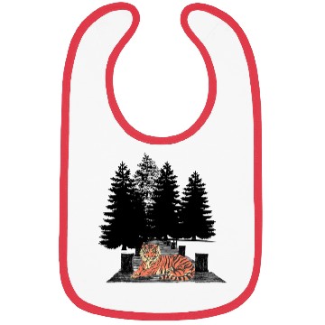 Discover tiger in the forest Bibs