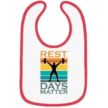 Discover Rest Days Humor For A Gym Muscle Workout Lover Bibs