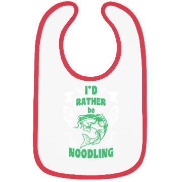 Discover Catfish Angler I'd rather be Noodling Flathead Bibs