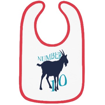 Discover Number 10 Mesmerizing GOAT Tribute Bibs