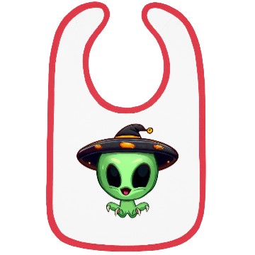Discover Halloween Alien: The Witch Hat Wearer Bibs