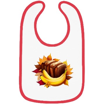 Discover Autumnal Banana Bread: Delight Amidst Colorful Lea Bibs