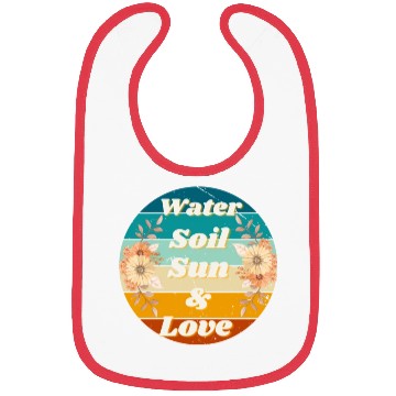 Discover water soil sun love Bibs