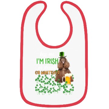 Discover American Cocker Spaniel Kiss Me I'm Irish Or Drunk Bibs