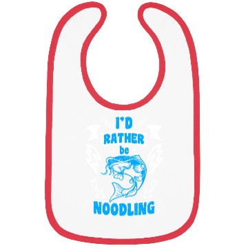 Discover Catfish Angler I'd rather be Noodling Flathead Bibs
