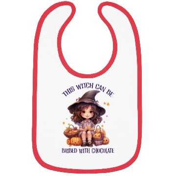 Discover Funny This Witch Can Be Bribed With Chocolate Bibs
