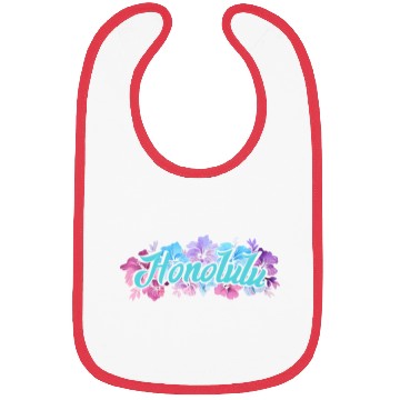 Discover Honolulu Hawaii Hibiscus Bibs