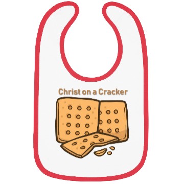 Discover Christ On A Cracker Bibs