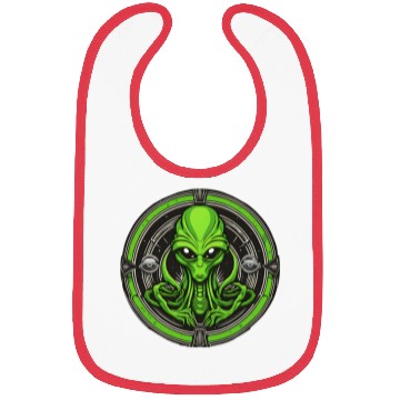 Discover green alien Bibs