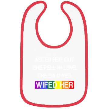 Discover Her Lgbtq Romantic Lesbian Wedding Day Bibs