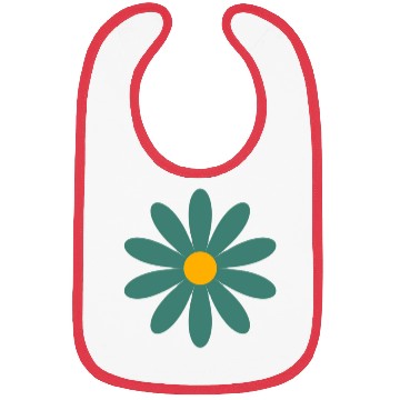 Discover green daisy Bibs