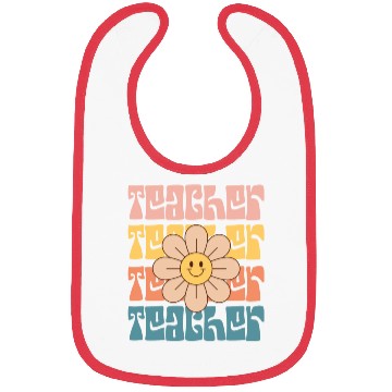 Discover Teacher Daisy Colorful Bibs