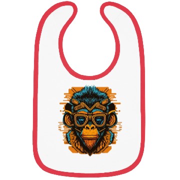 Discover Monkey King wearing glasses Bibs