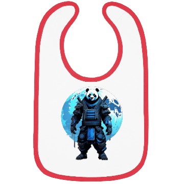 Discover Panda Shadowblade: Ninja Samurai Elegance Bibs