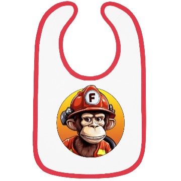 Discover Fireman / Monkey Bibs