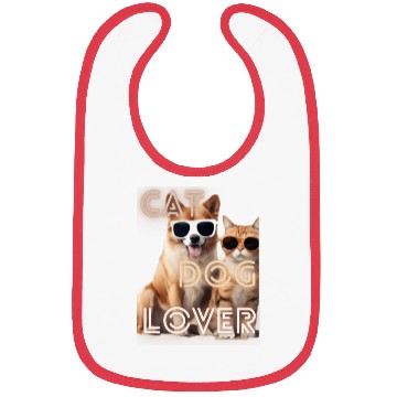 Discover 6 cat dog lover design Bibs