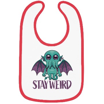 Discover Stay Weird Cute Cthulhu Monster Bibs