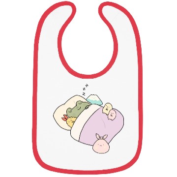 Discover Sleepy Frog With Friends Bibs