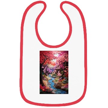 Discover Multi-color Zen Garden river - Japanese Bibs