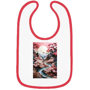 Discover Mosaic Zen Garden River - Cherry Blossom Bibs