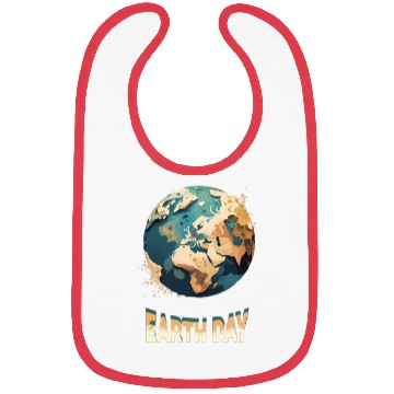 Discover Earth Day: unique illustration earth design Bibs
