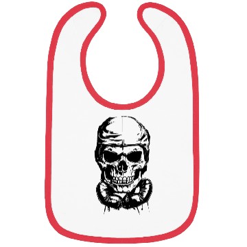 Discover Boxing skull Design Bibs