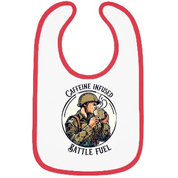 Discover Caffeine infused Battle Soldier Bibs