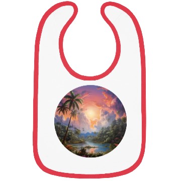 Discover Paradise Scene - Magic Realism Bibs