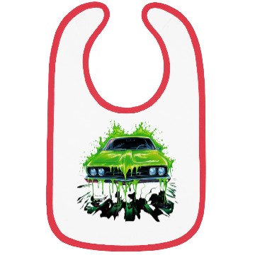 Discover Retro Auto 80s Style With A Green Glibber Bibs