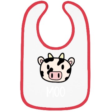 Discover Cute Cow Moo Kawaii Farm Animal Farmer Bibs
