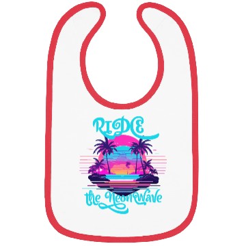 Discover Neon Wave Dreams Ride the 80s Nostalgia Bibs
