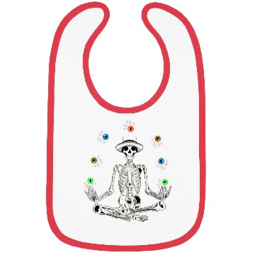 Discover Skeleton Juggling Eyeballs Bibs