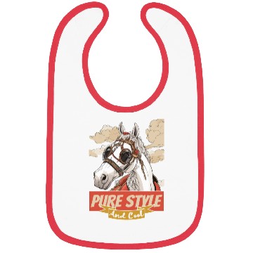 Discover Gift idea Design Horse pure style and cool Bibs
