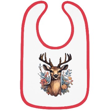 Discover Deer Floral Bibs
