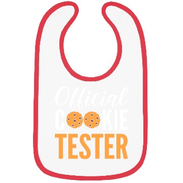 Discover Official Cookie Tester Chef or Baker Gift Bibs