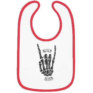 Discover Never better skeleton Bibs