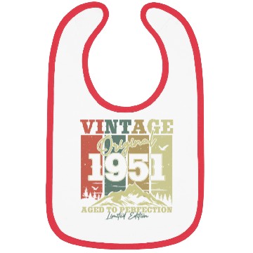 Discover Vintage 72/73 Year Anniversary Original Bibs