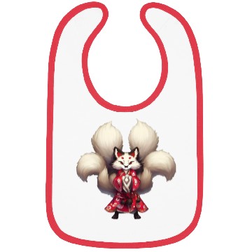 Discover Kai the Kitsune Fox Spirit Yokai Anime Spirit Bibs