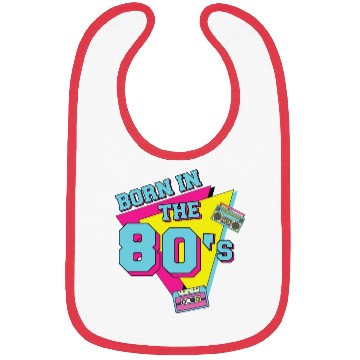 Discover Retro Vintage Born in the 80s Bibs
