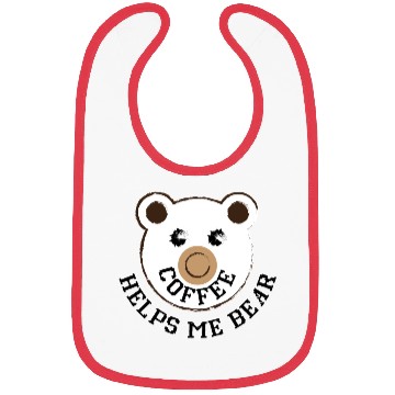 Discover Coffee Helps Me Bear Bibs